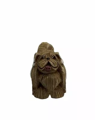 J J Madison Pekingese Dog Red Tongue Figurine Retired • $18.70