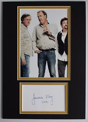 James May Signed Autograph A4 Photo Mount Display Grand Tour Top Gear COA AFTAL • £39.99