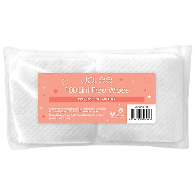 JoLee Lint Free Nail Wipes Gel Nail Polish Removal Pads Multipack 500/1000/2000x • £4.99