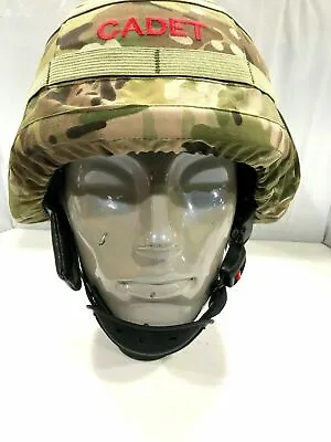 Cadet Forces Genuine G1 Helmet + New MTP Cover 1 Size Fits 52cm To 64cm #1927 • £24.95