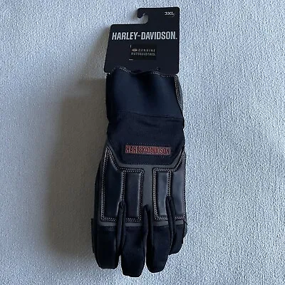 Harley Davidson Motorcycle Vanocker Gauntlet Gloves Size 3XL 98118-20VM • $44.99