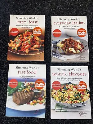 £29.99 • Buy 4 X Slimming World Cook Book - Sainsburys Book Club Curry Italian Etc