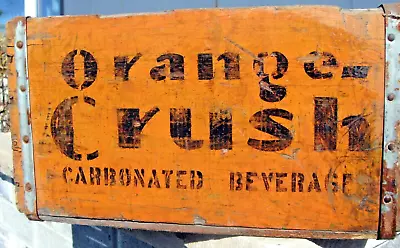 Vintage 1930's Orange Crush Wood Soda Crate Pop Advertising KEWAUNEE WI • $129