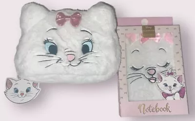 Disney Classics At Primark Marie Aristocats Fake Fur Plush Notebook & Makeup Bag • $43.90