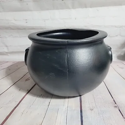 Black Witch's Cauldron Halloween Blow Mold Kettle Pot  • $14.99