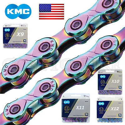 KMC 8/9/10/11 Speed Chain Aurora X8/X9/X10/X11 Bike Link Fit Campy SRAM Mountain • $15.49