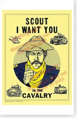 Scout I Want You In The Cavalry US Army Recruiting Poster • $14.49