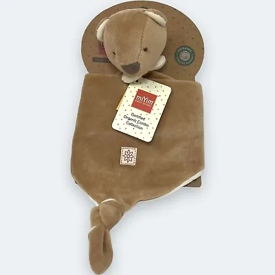 MiYim Simply Organic Bear Security Blanket Brown Security Blanket Lovey • $30