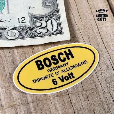 $3.50 • Buy Vintage VW Bosch 6 Volt Coil DECAL STICKER FITS KARMANN GHIA BUG TYPE 2 BUS