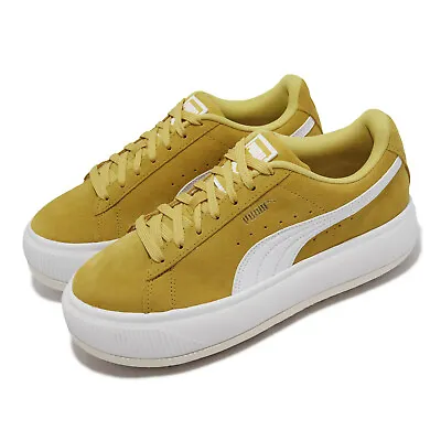 $145.20 • Buy Puma Suede Mayu Bamboo Yellow White Women Casual Platform Shoes 380686-11