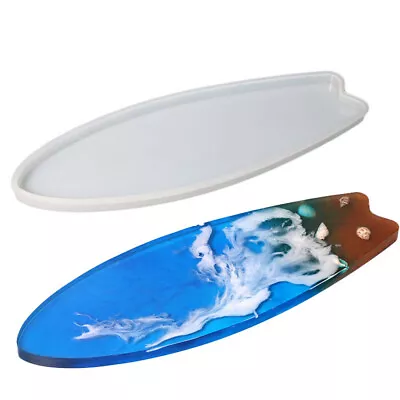 Mini Surfboard DIY Silicone Mould Resin Epoxy Casting Tray Cake Fruit Plate Mold • $8.79
