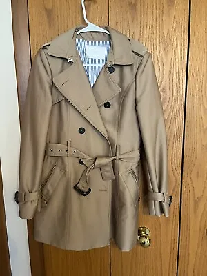 Zara Trench Coat Tan Cream Coat Small • $30