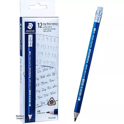 Staedtler 119 22 My First Norica HB 2 Triangular Learners Pencils Box Of 12 • $12.99