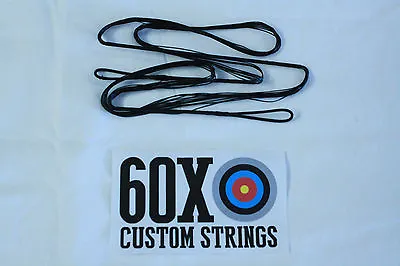 60X Custom Strings 59  63 AMO 14 Strand Black Dacron B50 Recurve Bowstrings Bow • $14.98