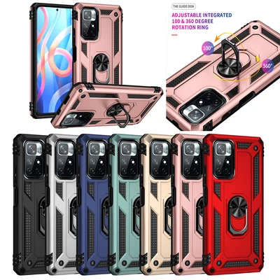 $10.99 • Buy Case For Xiaomi 11 13 11T 10 10T Ring Shockproof Silicone Back Case Phone Cover