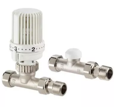 Honeywell 15mm Straight Thermostatic Radiator Valve Set .vt15 • £17.99