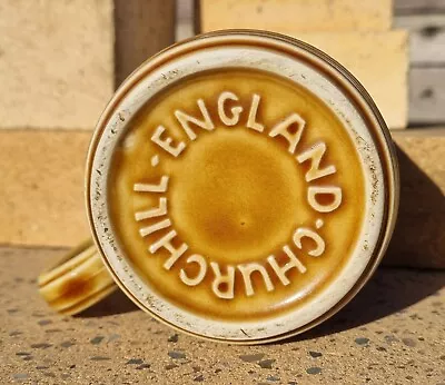 Vintage Churchill Mug England Mark Brown Tea Coffee Cup Flower Pattern Retro 50s • $14.95