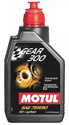 Motul 1L GEAR 300 75W90 Synthetic GL-4/GL-5 Case Of 12 105777 • $285.84