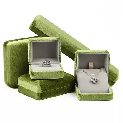 Velvet Jewelry Gift Storage Box Ring Earring Necklace Bracelet Organizers Boxes • $7.91