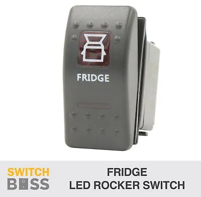 Rocker Switch FRIDGE - Red - LED 4x4 Boat Caravan Marine 12v • $19.90