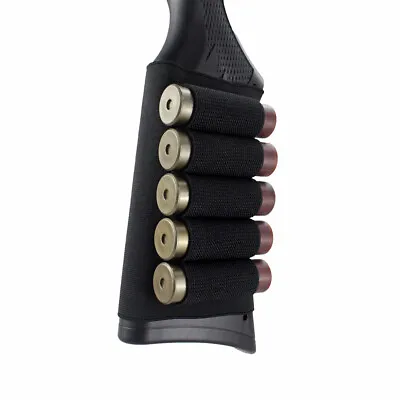 £6.17 • Buy 5 Round 12 20 Shotgun-Gauge Shell Holder Buttstock Ammo Pouch Cartridge