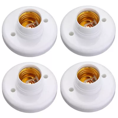 1/2/4Pack E27 Screw Cap Socket Light Bulb Holder Fitting Light Lamp Stand/Base B • £3.47