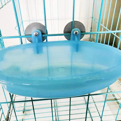 Parrot Bathtub Pet Cage Accessories Bird Bath Shower Box Bird Cage:da • £4.46