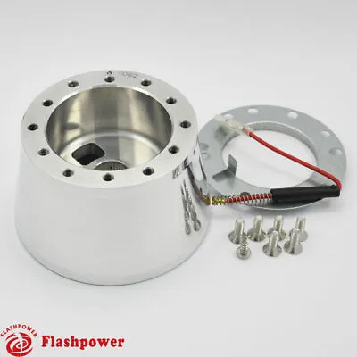 6 Bolt Steering Wheel Polished Hub Adapter Flaming River Ididit GM Chevy • $48.50