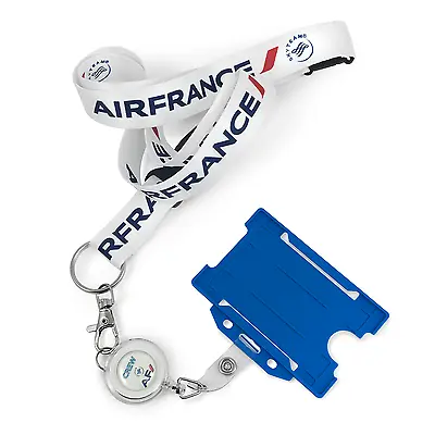 $15.74 • Buy Air France Logo White Lanyard Set