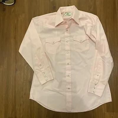 Mesquite Niver Western Wear Long Sleeve Pearl Snap Button Up Mens • $21.99