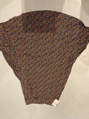 Brora Blue Liberty Print Maxi Skirt With Elasticated Waist Size 8 BNWT • £50