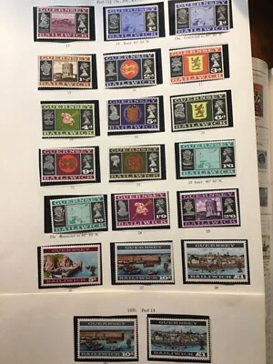 £4.95 • Buy GUERNSEY MNH Mint 1971 Set Stamps Incl Different 1/6 10/- & £1 Issues CV £44.00