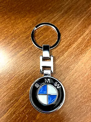 BMW Logo Emblem 3D Logo Metal Double Sided Key Chain Keyring • $13.99