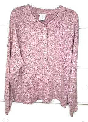 CABI Size LARGE  Henley Pullover 4200 Top Long Sleeve • $14.95