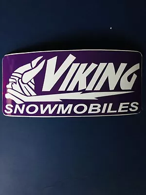 1-Vintage Remake Viking Snowmobiles Sticker (New Vinyl) 3” X 7” • $5.99