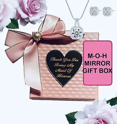 Maid Of Honour Personalised Jewellery Gift Set FREE GIFT  Jewellery Necklace Set • £29.99