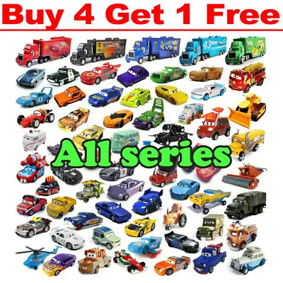 $6.99 • Buy Disney Pixar Cars Lot King Lightning McQueen 1:55 Diecast Model Car Toy Gift Boy