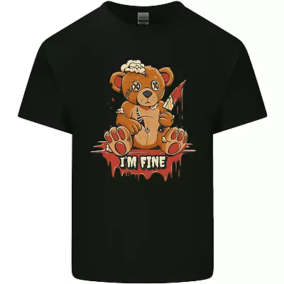 Zombie Teddy Bear Halloween Gothic Murder Mens Cotton T-Shirt Tee Top • £10.23