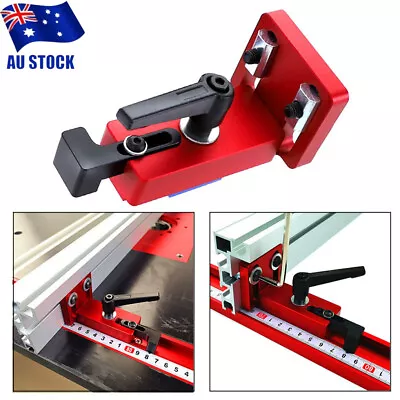 Woodworking Chute T-Slot T-track Stop Limiter Miter Aluminum High Accuracy Tool • $18.65