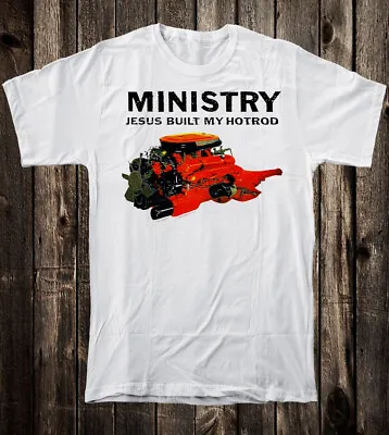 Retro Tee T Shirt 100% Cotton 80's 90's Style Ministry Jesus Built My Hot Rod • $24.99