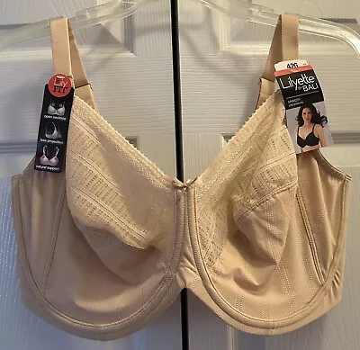 Lilyette By Bali Lace Detail Underwired Minimizer Bra Size 42G NEW • £16.54