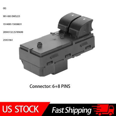 Front Driver Power Window Switch For Chevy Silverado 1500 2500 3500 HD GMC 07-14 • $12.99