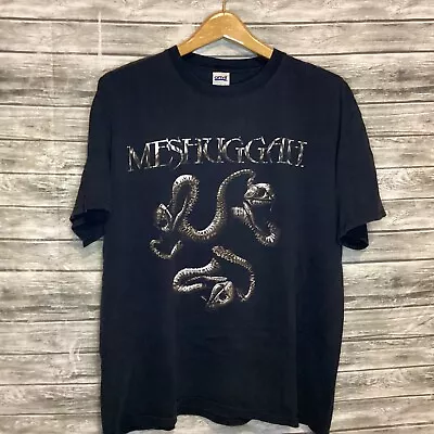 Vintage 2005 Meshuggah Catch 33 Shirt Mens XL BLack Tour Metal Band Tee Y2K • $250