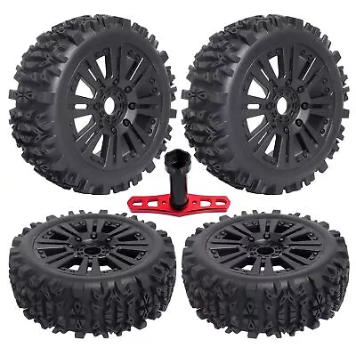 	4pcs 1/8 Buggy Off Road Tires Hex 17mm Wheels For 18 Arrma Typhon 3S 6S 	 • $41.98