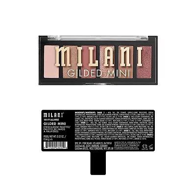 Milani Gilded Mini Eyeshadow Palette 6 Matte Shimmer Hues-It's All Rose • $8.95