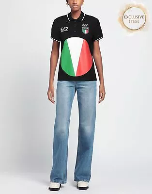 EMPORIO ARMANI EA7 Team Italia Polo Shirt Size S VENTUS 7 Glued Front • £0.01