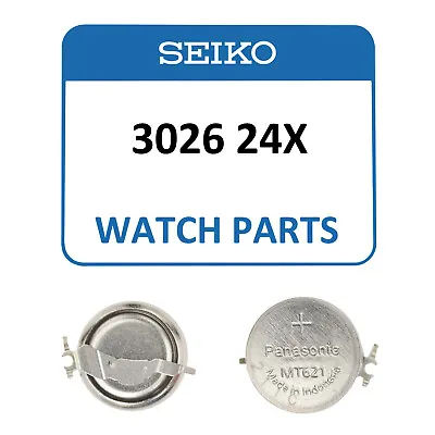 Genuine Seiko Kinetic Watch Capacitor 3026 24X Rechargeable Battery - NEW! • $18.96