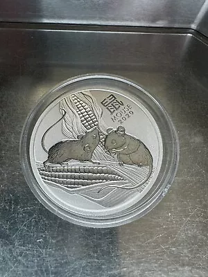 2020 2 Oz Silver Lunar Mouse BU Coin Australia Perth Mint Series III • $110