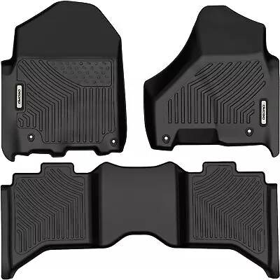 OEDRO Floor Mats Fits Dodge Ram 1500 2500 3500 Crew Cab 2012-2018 TPE 3D Liners • $89.99