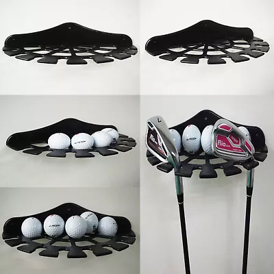 £11.76 • Buy Golf Club And Golf Ball Multifunction Wall Display Rack / Wall Mount Bracket